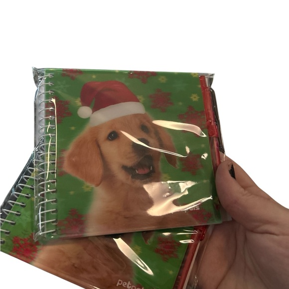 COPY - Holiday Golden Retriever Santa Hat Petpals Notebook & Pen SetChristmas - Picture 8 of 9